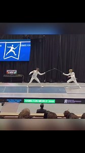 mind blowing touch in epee fencing #fencing #trending #epeefencing #olympicfencing #viralvideo