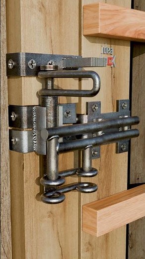 Latch mechanism for swing gates #gate #steel