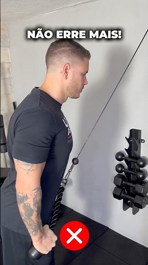 Tríceps na Polia com Corda | Exercício para Tríceps #tricepscorda #triceps