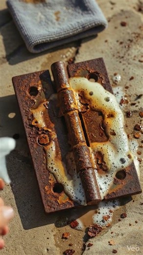 Satisfying Rust Removal on an old Door Opener Supporter
