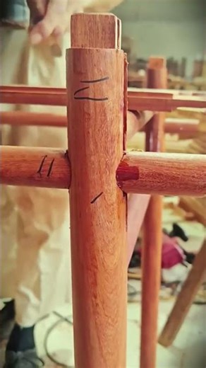 techniques and skills for making simple traditional wooden tables #shorts