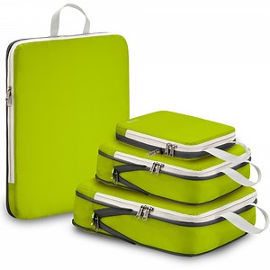 Gonex 4 Set Compression Packing Cubes for Travel Expandable Luggage Organizers Bags for Carry on Suitcases - Walmart.com