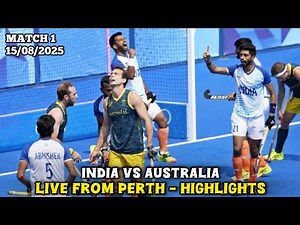India vs Australia 🔥| Men's Hockey Match | Tour of Australia 2025 | Perth | Full Match Highlights