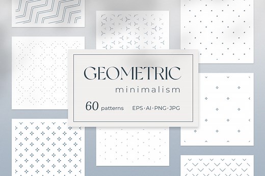 Geometric minimalism - 60 patterns, a Pattern Graphic by Best Pattern Shop