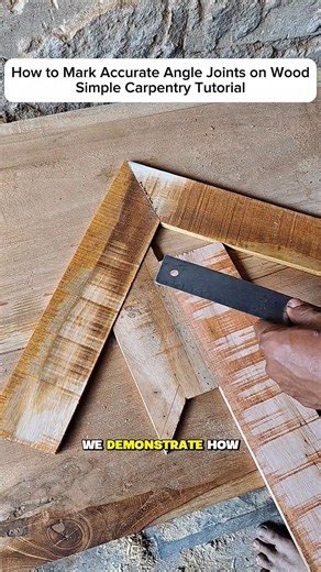 How to Mark Accurate Angle Joints on Wood – Simple Carpentry Tutorial