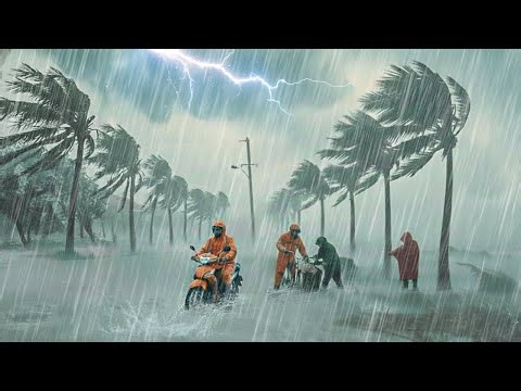 Sleep Immediately with Realistic Hurricane Sounds, Heavy Rain & Powerful Thunder