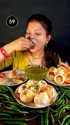 58K views · 1K reactions | Panipuri, Dahipuri, Momos in 60 Sec Eating Challenge | #viralvideoシ #trendingreels #reelsviral #viralshorts #foodexplore #foodcravings #eatingchallenge #panipuri #momo #dahipuri | Vivek Varshu | Facebook