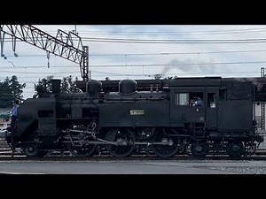 東武日光線下今市駅蒸気機関車の入れ替え作業。(1) 2026年8月1日撮影。