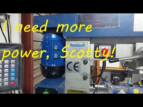 Milling Machine Motor Replacement: Battling with Clearance #machine #millingmachine #HQ800 #diy