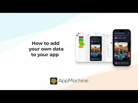 How do I add data to my AppMachine app