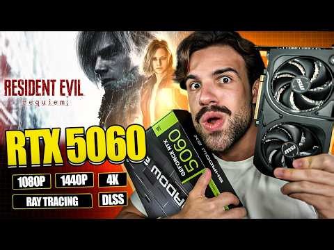 RTX 5060 8GB no RESIDENT EVIL REQUIEM!! ELA DESTRUIU OU FOI DESTRUIDA?