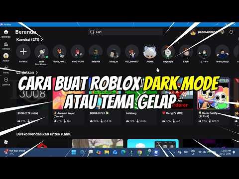 Cara Buat Roblox Dark Mode atau Tema Gelap