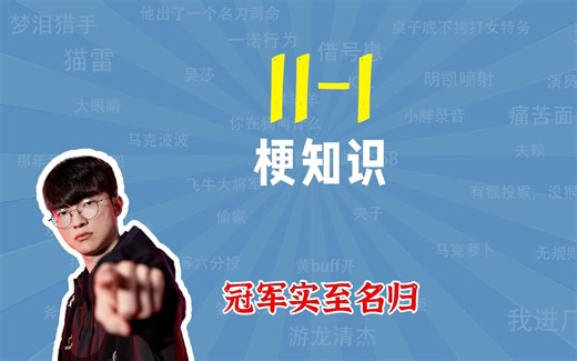 11-1是什么梗？冠军实至名归