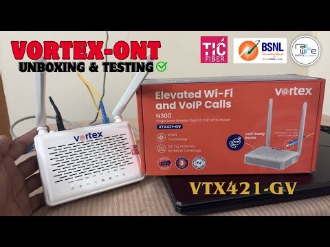 Vortex VTX421-GV ONT| 👌Unboxing & Testing upto 300 Mbps🛜-Worth?🤔