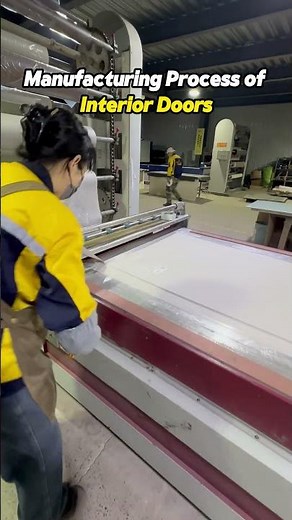 How We Make Durable, Seamless Interior Doors with Vacuum Forming #CustomInteriorDoors #woodfactory