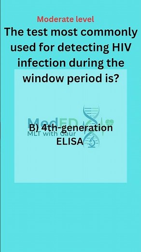 HIV Window Period Test | Serology MCQ