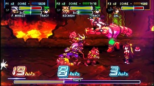 本地双人合作《战斗狂怒》通关流程 对战 Fight'N Rage 缝合了守护英雄 卡普空老街机游戏的清版过关游戏。格斗搓招 分支路线。是近年来最好玩横版过关游戏