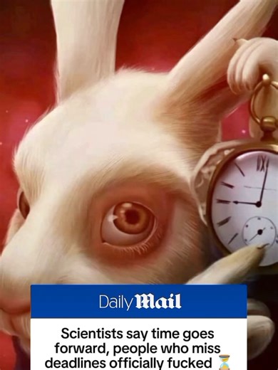 Scientists say that time goes forwards #meme #news #mail #viral #fyp