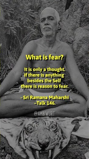 REMOVE FEAR BY KNOWING THIS Sri Ramana Maharshi