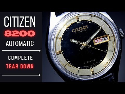 Citizen Miyota 8200a Complete Tear Down
