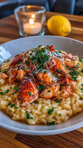 3.3K views · 48 reactions | Lemon Butter Lobster Risotto Rich,...