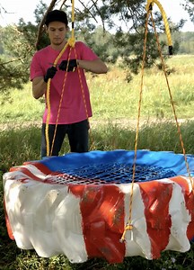 DIY swing from an old tire!🔧👨‍👦 | Health is Wealth