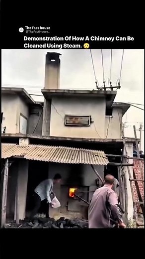 How Steam Cleans a Chimney in Seconds 🔥