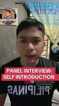 Panel Interview: Self Introduction #application #bucor #maninuniform #policeexam