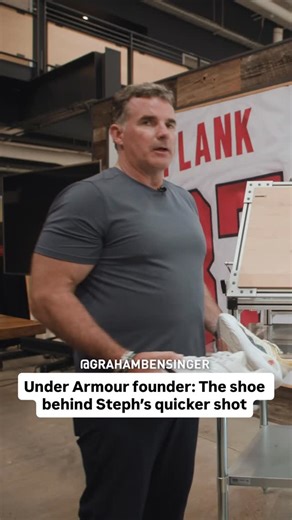 No midsole, no outsole, all stick. Kevin Plank explains the tech behind the Curry 11. #stephcurry #stephencurry | Graham Bensinger