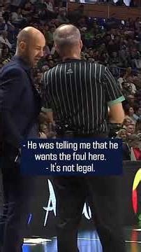 🎙Mutual respect on the court: refs and players 🏀🤝 #BasketballCL