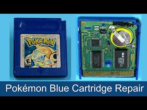Pokemon Blue GameBoy Cartridge Repair