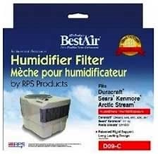 Filters Fast D09-C Compatible Replacement for Duracraft AC-809 Wick Humidifier Filter, 7x1.8x7.5 inch