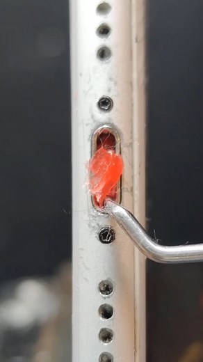 99K views · 17 reactions | Cleaning iPhone Charging Port with Red hot Glue  _asmr _satisfying _waitforit _cleaning | Iphone Cleaning Point | Facebook