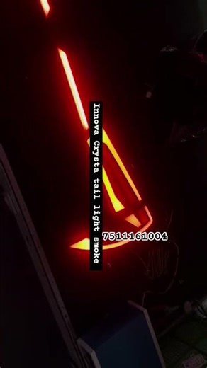 innova Crysta tail light smoke