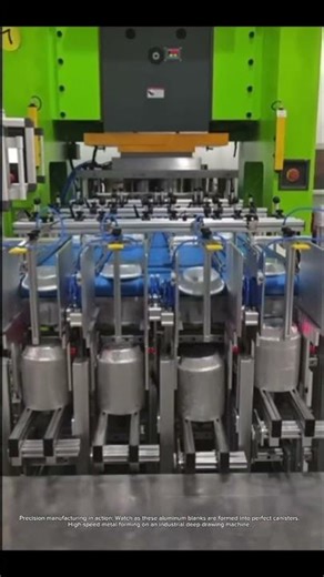 Automated Deep Drawing Press for Metal Canister Production!#foryou #shortsfeed #shortsviral #shorts