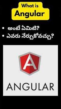 Angular అంటే ఏమిటి Beginners కోసం పూర్తి రోడ్ మ్యాప్ #Angular #WebDev #FrontEnd#Coding#TechJobs