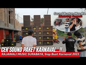 CEK SOUND PAKET KARNAVAL...!! Rajawali Music Surabaya, siap buat karnaval 2023 - suaranya ampuh