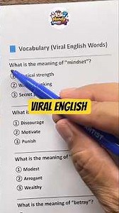 Viral English Vocabulary Words #learnenglish #englishquiz