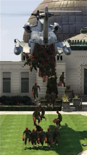 100k Special Troops Heavy Entery in Military Bases_Gta V #shorts