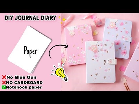 How to make a cute diary/ diy diary | homemade diy notebook| diy journal | Diy| Craft