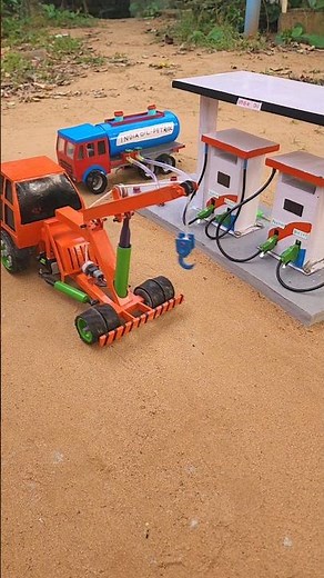 DIY Mini Petrol Pump | Tractor JCB Construction | Science Project #petrolpump #jcb #construction