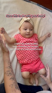 ✨ 3-Minute Baby Exercise Routine ✨ These 7 simple and gentle movements support body awareness, early muscle activation, tension release, and motor coordination. For best results, try this routine when your baby is calm, alert, and happy. Exercises should feel smooth, comfortable, and never forced. Follow your baby’s cues! If they look away, fuss, stiffen, or seem overwhelmed, pause and try again later. Every baby develops on their own timeline, and wide variations are normal. This video is meant