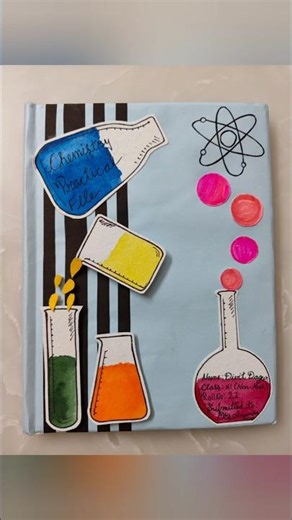 Chemistry File Cover Idea💡 School Project Class 11 -12 📚