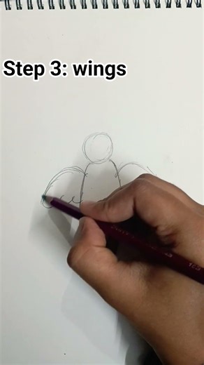 How to draw an angel (easy tutorial) #art #drawing #sketch