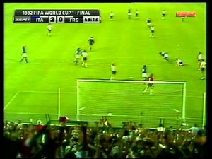 Marco Tardelli Goal Italy vs West Germany in 1982 World Cup Final