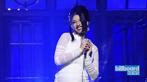 Cardi B Confirms Pregnancy,Debuts Baby Bump on ‘SNL’ | Billboard News