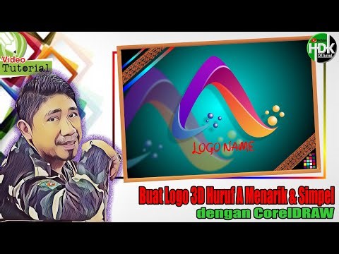 Buat Logo di CorelDraw | BUAT LOGO HURUF A MENARIK & COLORFULL DI COREL | Tutorial CorelDraw | Bag27