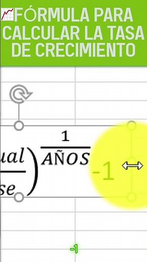 🟣📈FÓRMULA para calcular la TASA DE CRECIMIENTO 1🟣 #superexcel #excel #exceltips #exceltutorial
