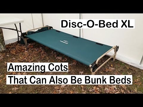 Disc O Bed XL Cots Are Amazing and Can Also Be Bunk Beds