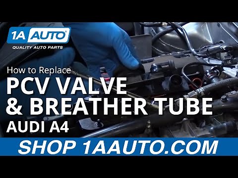 How to Replace PCV Valve and Valve Cover Breather Tube 04-09 Audi A4